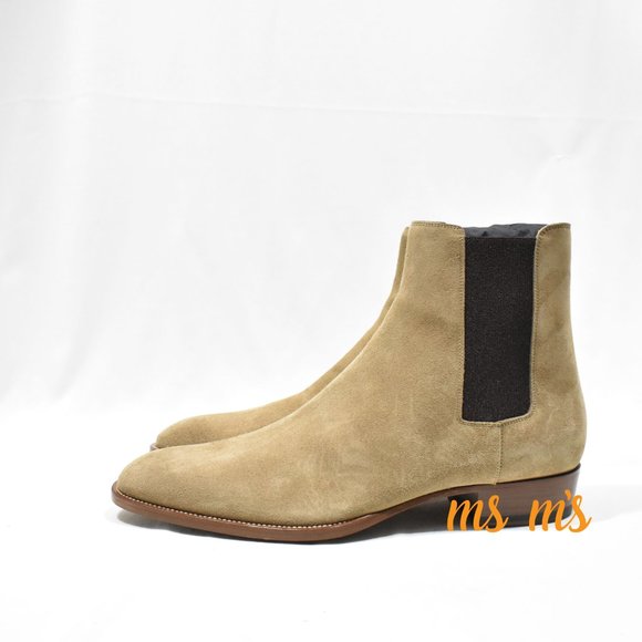 NIB Yves SAINT LAURENT YSL Brown suede Wyatt Boots - Picture 2 of 8